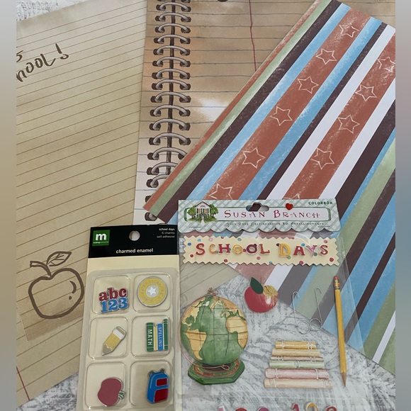 ✏️📓 “SCHOOL DAYS” STICKERS & SCRAPBOOK PAPER BUNDLE. RETIRED DESIGN! - Picture 4 of 12